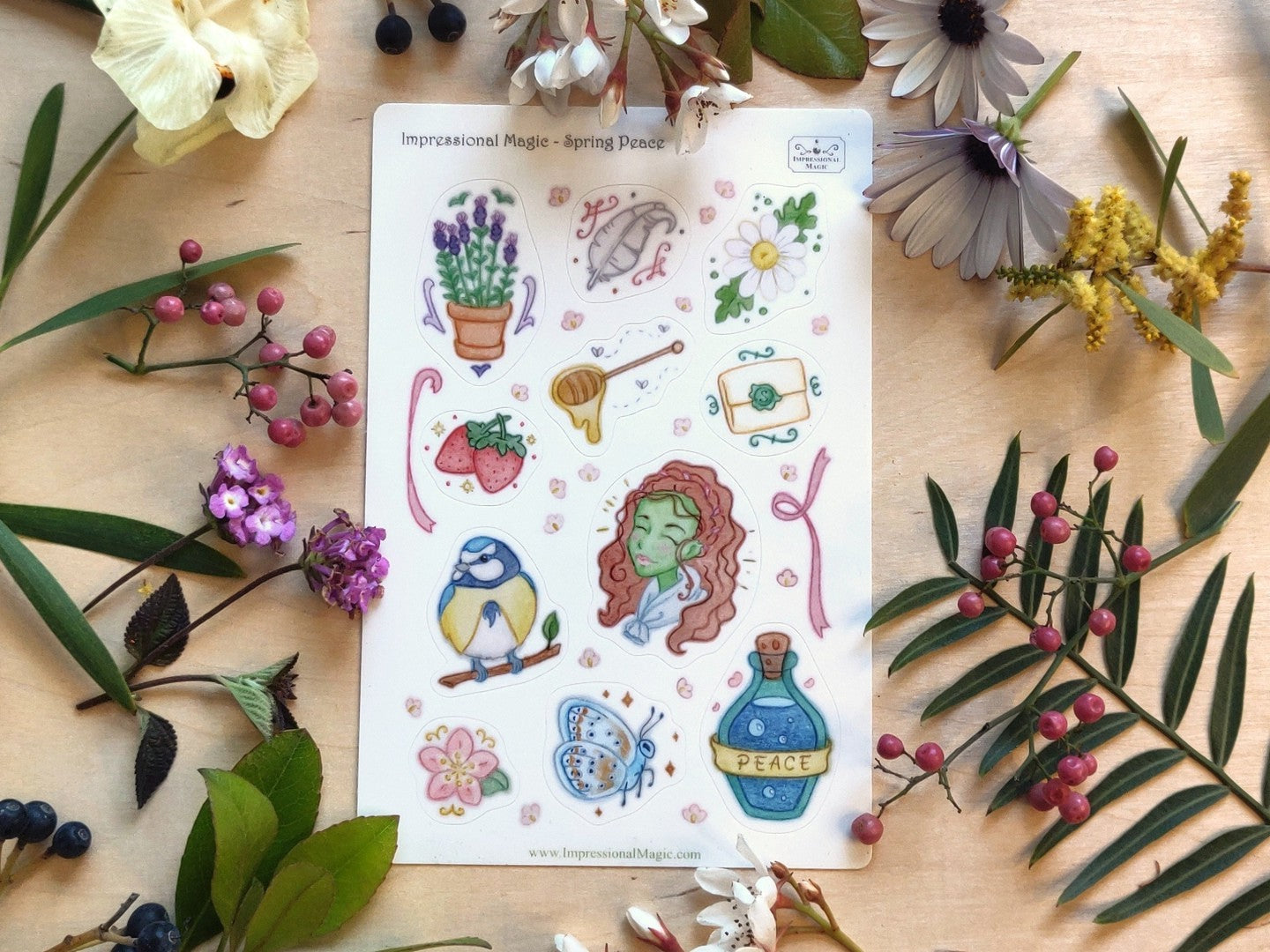 Spring Peace - Sticker Sheet