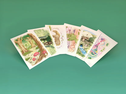 Summer 2023 Watercolor Prints - Postcards (Pack of 6)