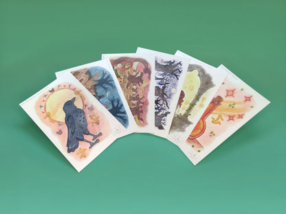 Fall 2023 Watercolor Prints - Postcards (Pack of 6)