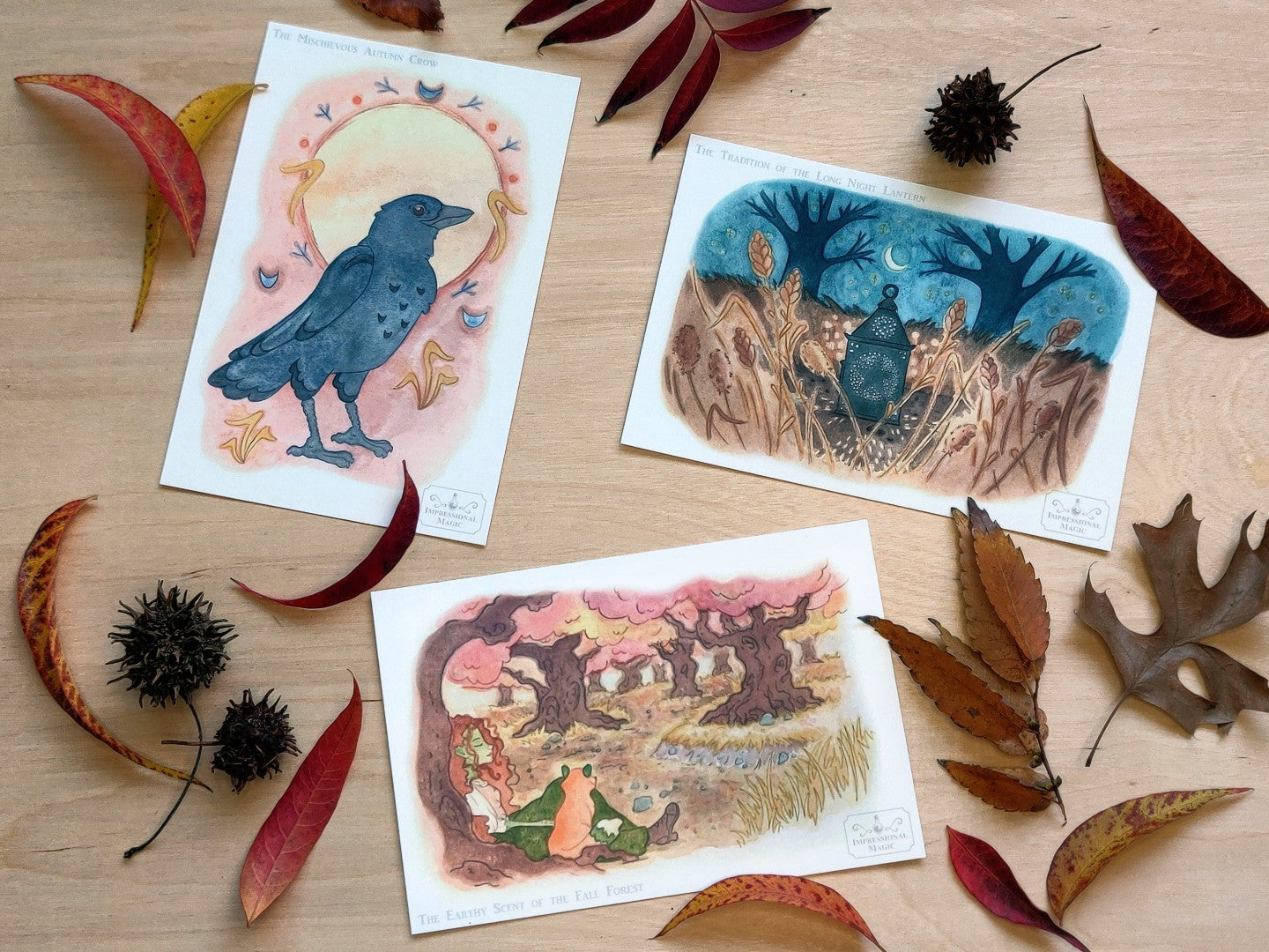 Fall 2023 Watercolor Prints - Postcards (Pack of 6)