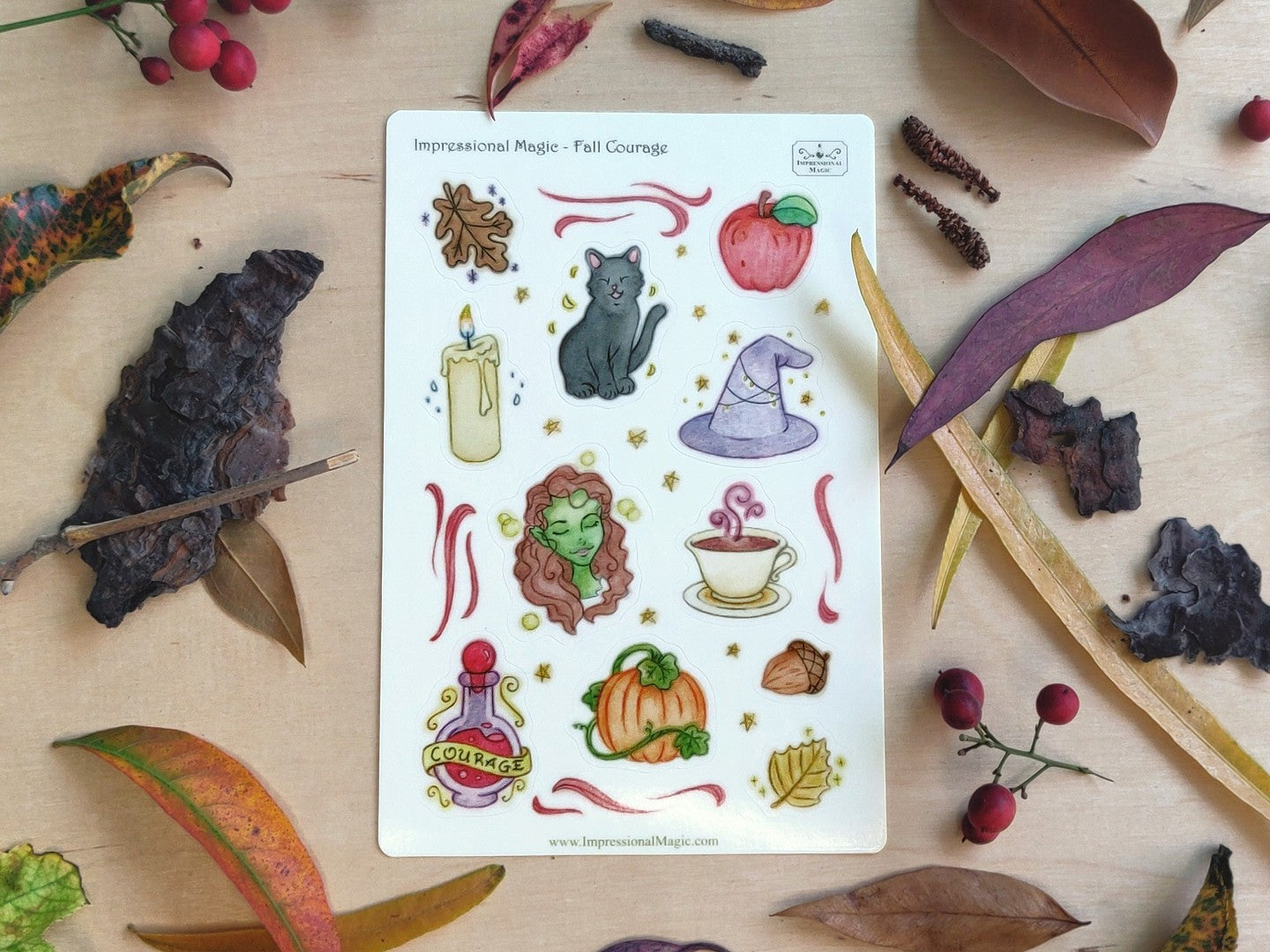 Fall Courage - Sticker Sheet