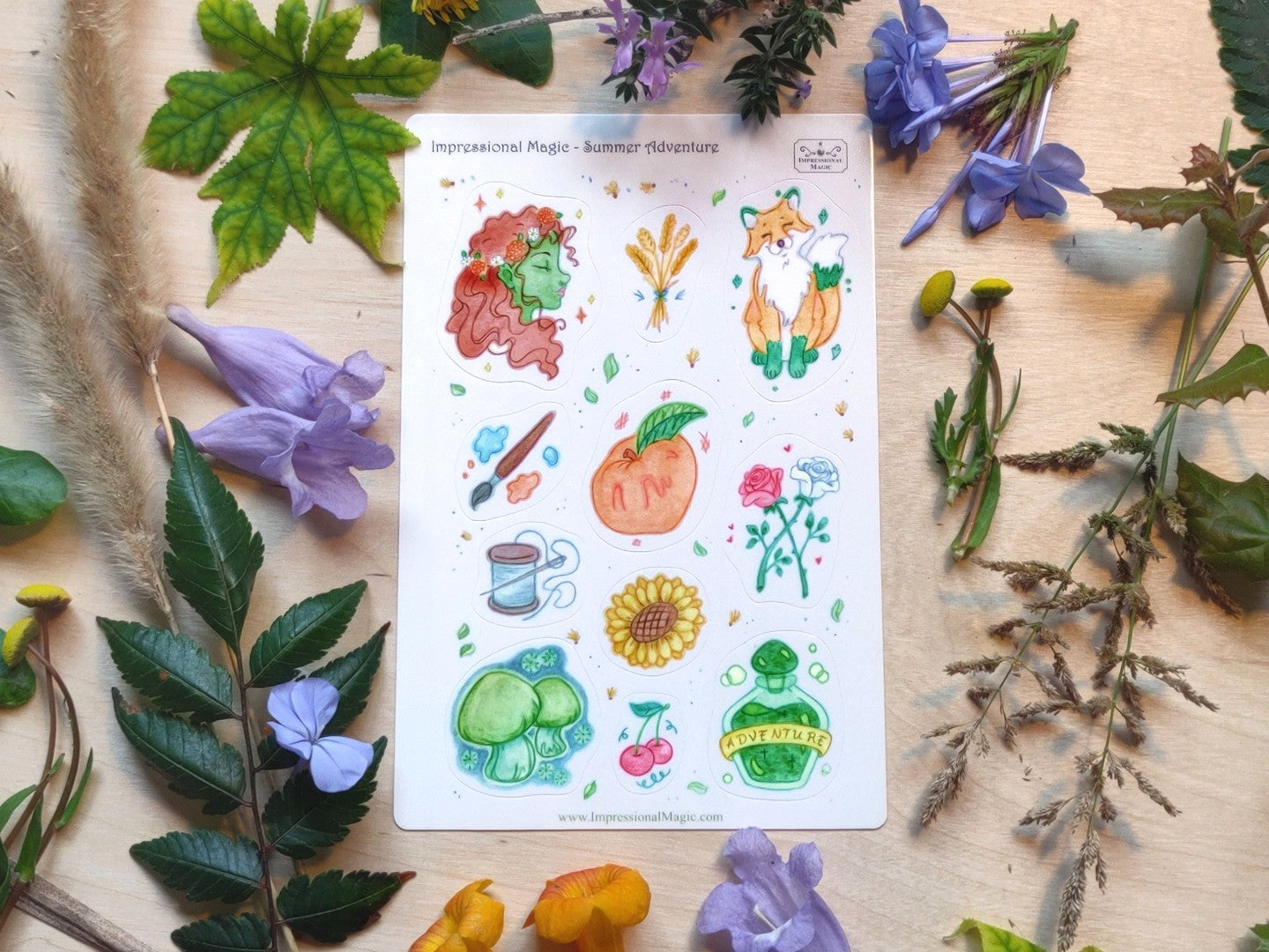 Summer Adventure - Sticker Sheet