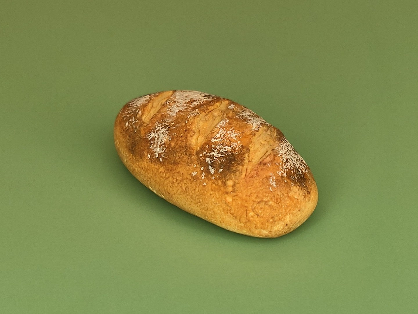 Bread Loaf with Flour - Handcrafted Miniature (Only 5 Available)