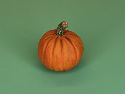 Round Pumpkin - Handcrafted Miniature (Only 4 Available)