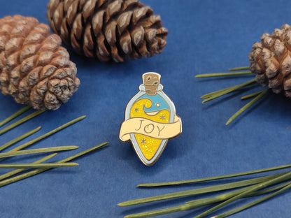 Joy Remedy - Glitter Enamel Pin