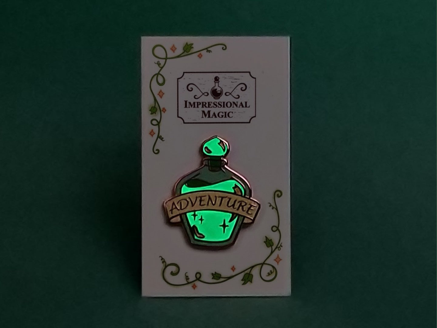 Adventure Remedy - Glow‑in-the‑Dark Enamel Pin