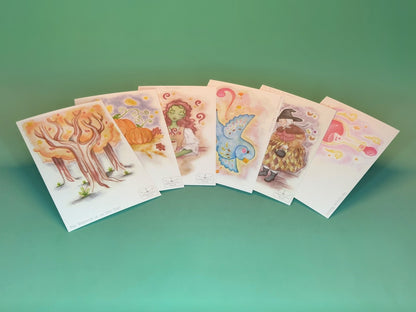 Fall 2021 Watercolor Prints - Postcards (Pack of 6)