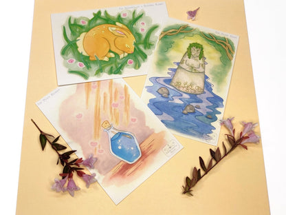 Spring 2022 Watercolor Prints - Postcards (Pack of 6)