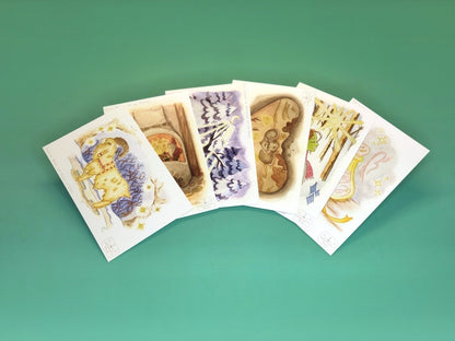 Winter 2022-2023 Watercolor Prints - Postcards (Pack of 6)