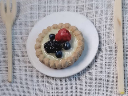 Berry Tart - Handcrafted Miniature (Only 5 Available)